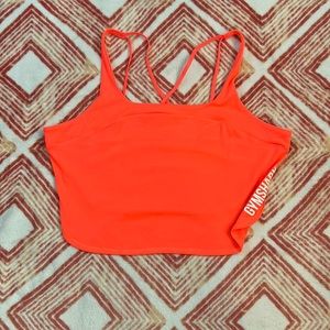 Neon orange, medium Gymshark workout top